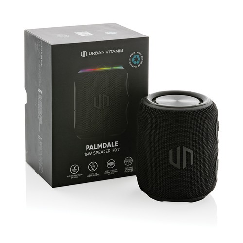 black Altavoz Urban Vitamin Palmdale RCS plástico 16W IPX7