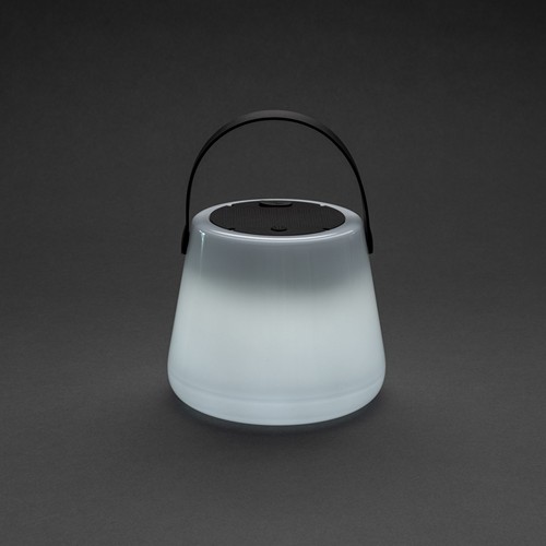 white Luz exterior SolarGlow RCS de plástico reciclado recargable