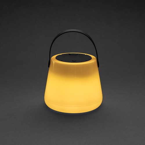 white Luz exterior SolarGlow RCS de plástico reciclado recargable