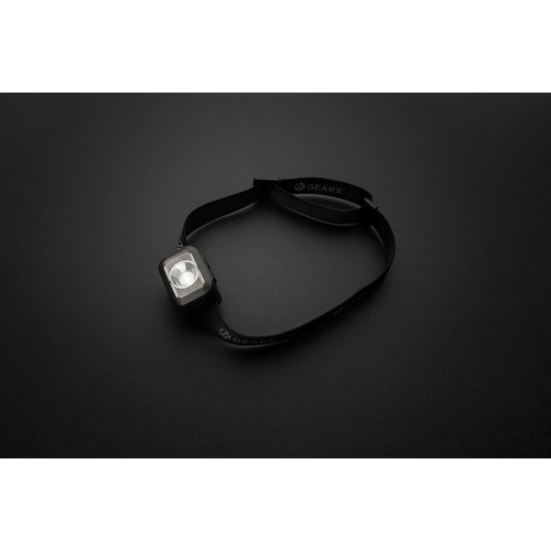 black Linterna frontal Gear X RCS rPlastic de alta resistencia