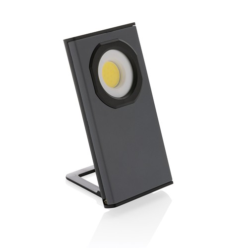 gray Luz de trabajo de bolsillo USB de plástico reciclado Gear X