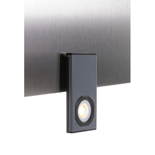 gray Luz de trabajo de bolsillo USB de plástico reciclado Gear X