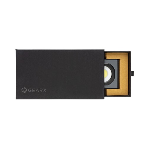 gray Luz de trabajo de bolsillo USB de plástico reciclado Gear X