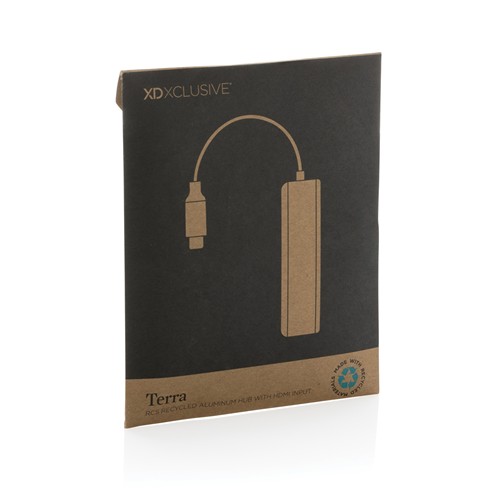 Hub avec entrée HDMI en aluminium recyclé Terra RCS - 8