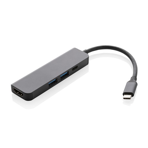 Hub avec entrée HDMI en aluminium recyclé Terra RCS - 2