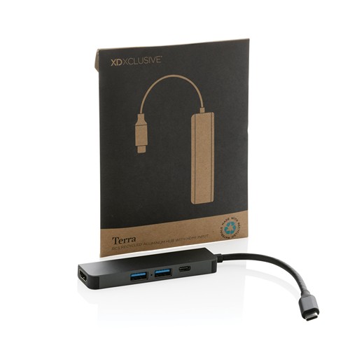 Hub avec entrée HDMI en aluminium recyclé Terra RCS - 4