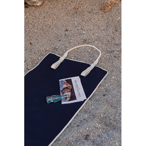 blue Toalla de playa de lona reciclada VINGA Volonne AWARE™