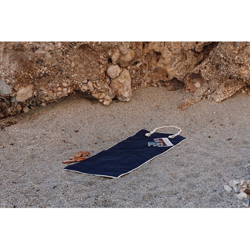blue Toalla de playa de lona reciclada VINGA Volonne AWARE™