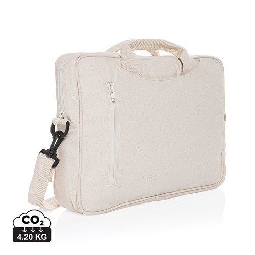 Sacoche ordinateur 15,4'' en coton recyclé AWARE™ Laluka - 1