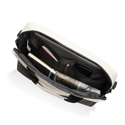 de blanco Maletín para portátil Kazu AWARE™ RPET de 15,6