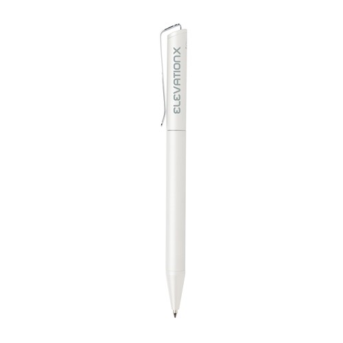 white Bolígrafo Xavi de aluminio reciclado certificado RCS