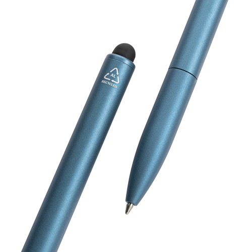 Stylo en aluminium recyclé certifié RCS avec stylet Kymi - 4