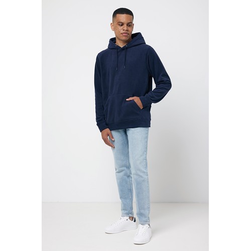 azul marino IQONIQ Trivor Sudadera Capucha Microfibra Poliéster Reciclad