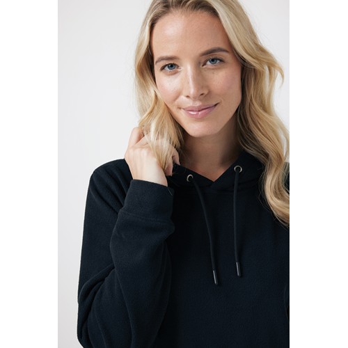 black IQONIQ Trivor Sudadera Capucha Microfibra Poliéster Reciclad