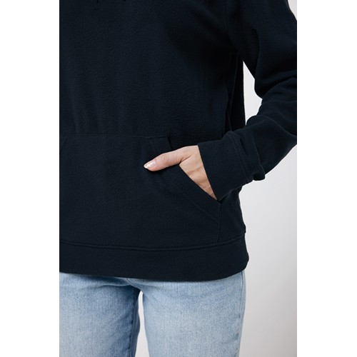 black IQONIQ Trivor Sudadera Capucha Microfibra Poliéster Reciclad