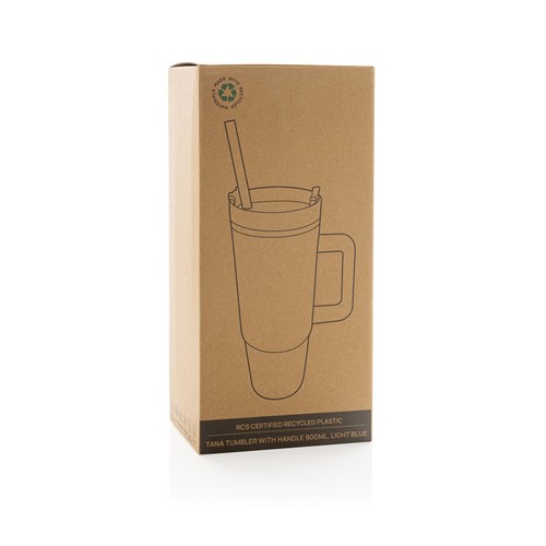 azul claro Vaso Tana RCS plástico reciclado 750 ml