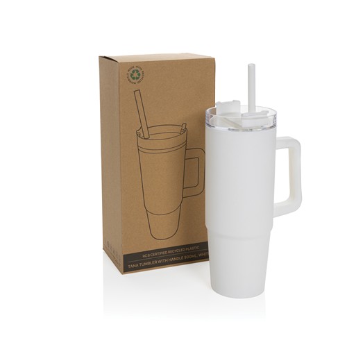 white Vaso Tana RCS plástico reciclado 750 ml