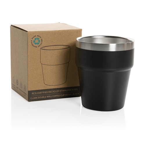 Tasse à café 300ml à double paroi en acier RCS Clark - 3