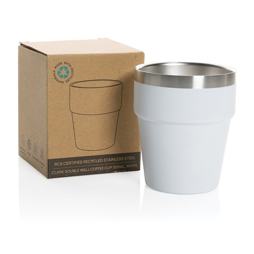 Taza de café Clark RCS doble pared 300 ml