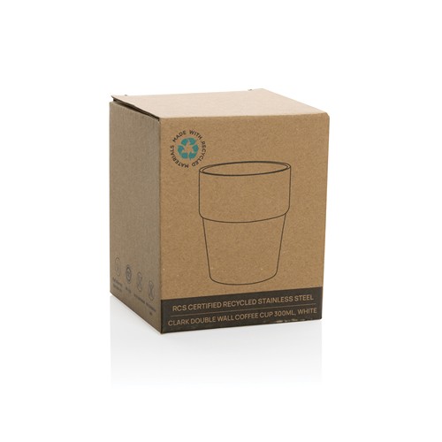 Taza de café Clark RCS doble pared 300 ml