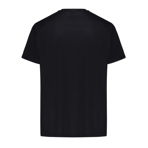 black Camiseta IQONIQ Tikal poliéster reciclado secado rápido