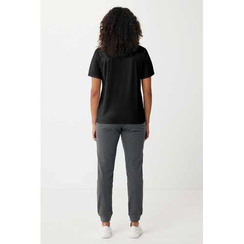 black Camiseta IQONIQ Tikal poliéster reciclado secado rápido