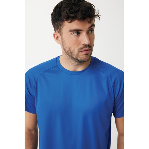 azulón IQONIQ Tikal Camiseta Deportiva Poliéster Reciclado