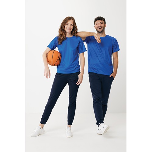 azulón IQONIQ Tikal Camiseta Deportiva Poliéster Reciclado