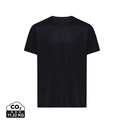 black IQONIQ Tikal Camiseta Deportiva Poliéster Reciclado