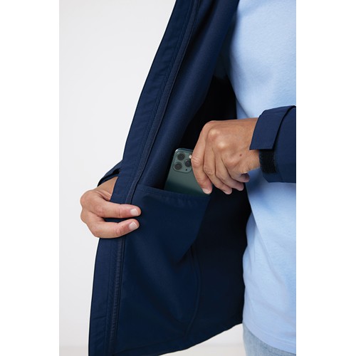 azul marino IQONIQ Makalu Chaqueta ShoftShell Hombre Poliéster Reciclado