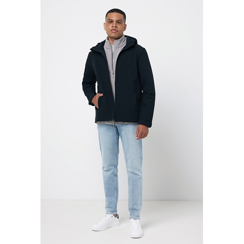 black IQONIQ Makalu chaqueta hombre poliéster reciclado