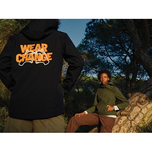 black IQONIQ Makalu chaqueta hombre poliéster reciclado