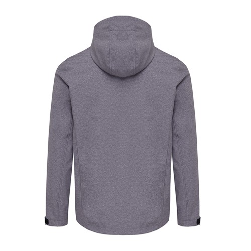 gris oscuro chiné IQONIQ Makalu Chaqueta ShoftShell Hombre Poliéster Reciclado