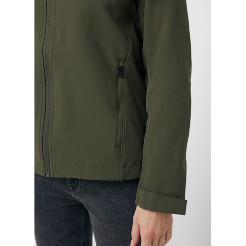 kaki IQONIQ Makalu Chaqueta ShoftShell Hombre Poliéster Reciclado