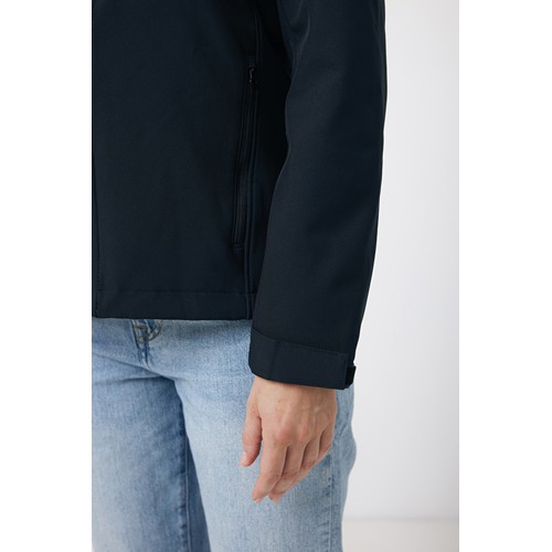 black IQONIQ Makalu Chaqueta ShoftShell Mujer Poliéster Reciclado