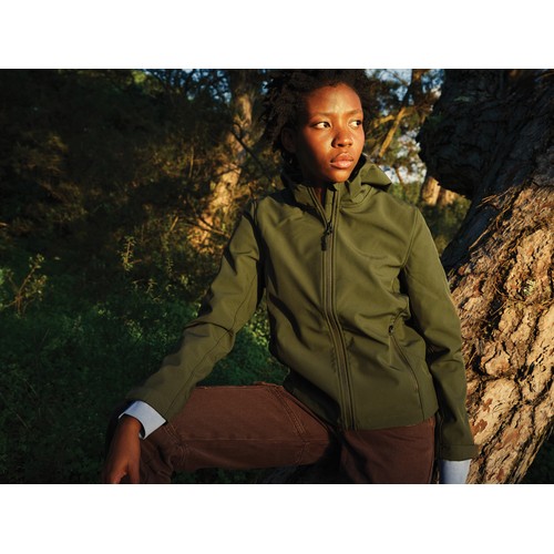 kaki Chaqueta Makalu de poliéster reciclado para mujer IQONIQ