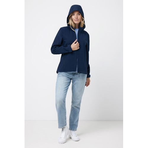 azul marino Chaqueta Makalu de poliéster reciclado para mujer IQONIQ