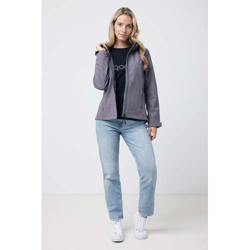 gris oscuro chiné Chaqueta Makalu de poliéster reciclado para mujer IQONIQ