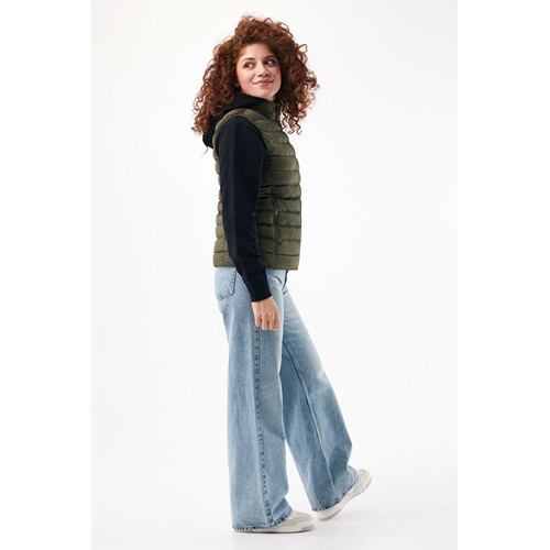 kaki IQONIQ Meru Chaleco Mujer Poliester Reciclado