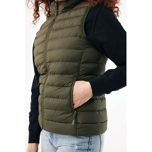 kaki IQONIQ Meru Chaleco Mujer Poliester Reciclado