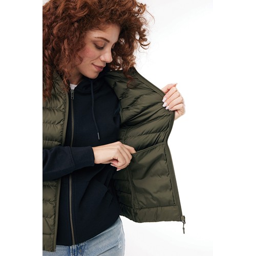 kaki IQONIQ Meru Chaleco Mujer Poliester Reciclado