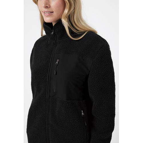 black IQONIQ Diran Chaqueta Polar Poliéster Reciclado