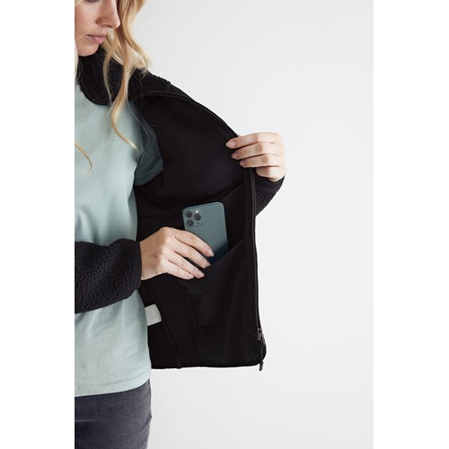 black IQONIQ Diran Chaqueta Polar Poliéster Reciclado