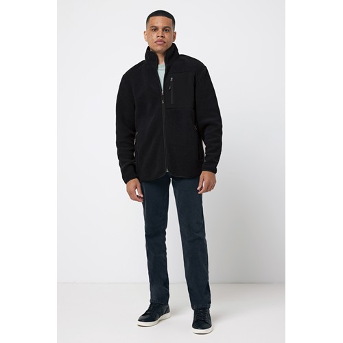 black IQONIQ Diran Chaqueta Polar Poliéster Reciclado