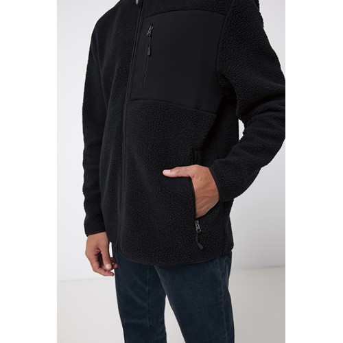 black IQONIQ Diran Chaqueta Polar Poliéster Reciclado