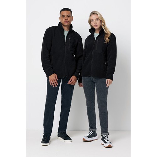 black IQONIQ Diran Chaqueta Polar Poliéster Reciclado
