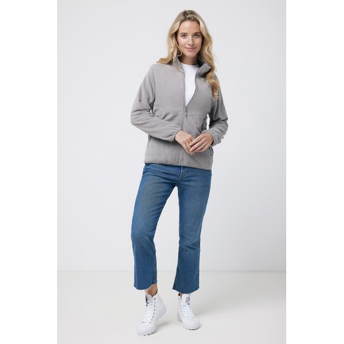 gris tormenta Chaqueta Talung cremallera de poliéster reciclado IQONIQ