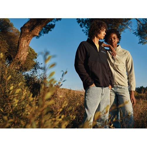 black IQONIQ Talung Chaqueta Cremallera/Paneles Microfibra Poliést