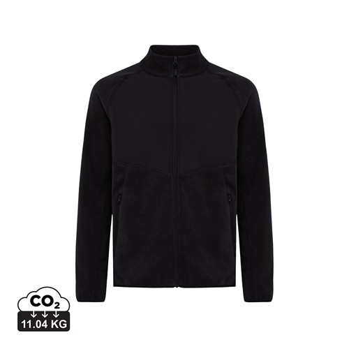 black IQONIQ Talung Chaqueta Cremallera/Paneles Microfibra Poliést