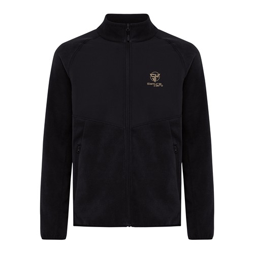 black IQONIQ Talung Chaqueta Cremallera/Paneles Microfibra Poliést